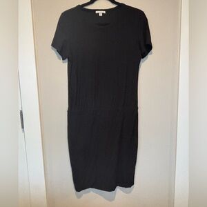 James Perse Classic Black Mini Dress Size 3/L